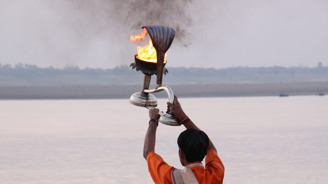The ghats at dawn
